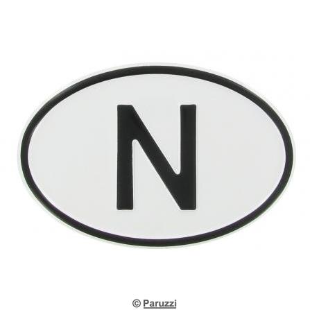 Placa de origem: N (Noruega) 