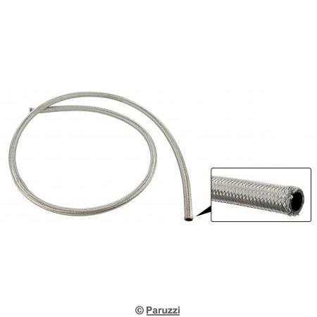 Fuel hose with braided stainless steel outer jacket (per meter)