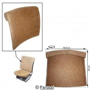 Horsehair padding, backrest, front seat (without headrest) (each)
