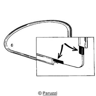 Pop-out forsegling av glass til ramme (per par)