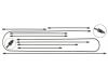 Paruzzi number: 1259 Brake line kit for disc brakes (9-part)
Beetle 1302 and 1303 until 7.1974 