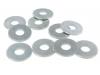 Paruzzi number: 4625 Washers M6 (10 pieces)
Inner diameter: 6.4 mm 
Outer diameter: 18 mm 
Thickness: 1.6 mm 
Material: Galvanized steel 