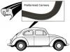 Paruzzi number: 4904 Side window seal without molding groove left
Beetle sedan 4.1953 until 7.1964 