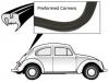 Paruzzi number: 4908 Rear window seal without molding groove
Beetle sedan 8.1957 until 7.1964 