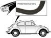 Artikkelnummer: 4913 Tetning for bakrute uten spor i listen
Bubble sedan: 
VW1300, 1302 and 1303 8.1971 og senere 
VW1200 8.1971 til 12.1977 