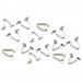 Paruzzi number: 5355 Molding clips outer door scraper (14 pieces)