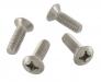 Paruzzi number: 70478 Stainless steel door mirror, slinding door, table edge and decontamination powder box screws (4 pieces)
Vanagon/T25 

Specifications: 
Thread size: M6 
Length: 18 mm 
Material: Stainless Steel 
Screw head Type: Philips 