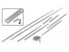Paruzzi number: 7160 Aluminum top frame seal mounting strips including screws (8-part)