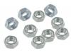 Paruzzi number: 7384 Hex nuts M5 (10 pieces)
Thread size: M5 x 0.80 
Height: 4.0 mm 
Material: galvanized steel 
Wrench size: 8 mm 