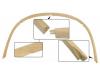 Paruzzi number: 9011 Wooden convertible top mounting bar rear side (4-part)
Beetle convertible until 1966 (VIN 157 250 033) 