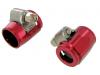 Paruzzi number: 970 Heavy Duty hose clamps anodized red (per pair)